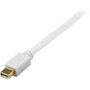 StarTechcom 6 ft Mini DisplayPort to DVI Active Adapter Converter Cable - mDP to DVI 1920x1200 - White - Connect a Mini PC or MAC to MDP2DVIMM6WS