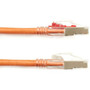 Black Box GigaTrue 3 Cat6 SFTP Patch Network Cable - 2 ft Category 6 Network Cable for Patch Panel Wallplate Network Device - 1 C6PC70S-OR-02