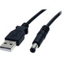 StarTech.com 2m USB to Type M Barrel Cable - USB to 5.5mm 5V DC Cable - 5 V DC - Black - 1 (USB2TYPEM2M)