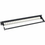 Tripp Lite 24-Port Cat6a Patch Panel Feedthrough Rackmount RJ45 Ethernet 1U - 24 Ports - 24 x RJ-45 - 1U High - 19 Wide - - TAA N254-024-6A