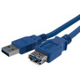 StarTechcom_1m_Blue_SuperSpeed_USB_30_Extension_Cable_A_to_A_-_MF_-_33_ft_USB_Data_Transfer_Cable_-_First_End_1_x_Type_A_Male_USB_USB3SEXT1M