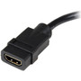 StarTech.com 8in HDMI&reg; to DVI-D Video Cable Adapter - HDMI Female to DVI Male - 8" DVI/HDMI Video Cable for Video Device, Notebook (HDDVIFM8IN)