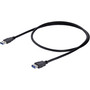 StarTechcom_1m_Black_SuperSpeed_USB_30_Extension_Cable_A_to_A_-_MF_-_33_ft_USB_Data_Transfer_Cable_-_First_End_1_x_Type_A_Male_-_USB3SEXT1MBK