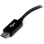 StarTech.com 5in Micro USB to USB OTG Host Adapter M/F - USB for Mouse, Keyboard, Cellular Phone, Tablet PC, Digital Text Reader - 5" (UUSBOTG)