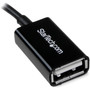 StarTech.com 5in Micro USB to USB OTG Host Adapter M/F - USB for Mouse, Keyboard, Cellular Phone, Tablet PC, Digital Text Reader - 5" (UUSBOTG)