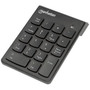 Manhattan Numeric Keypad Wireless 24GHz USB-A Micro Receiver 18 Full Size Keys Black Membrane Key Switches Auto Power Range - 178846