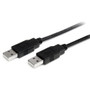 StarTech.com 2m USB 2.0 A to A Cable - M/M - USB - 2m - 1 Pack - 1 x Type A Male USB - 1 x Type A Male USB - Black (Fleet Network)