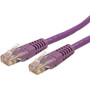 StarTech.com 20 ft Cat 6 Purple Molded RJ45 UTP Gigabit Cat6 Patch Cable - 20ft Patch Cord - Category 6 for Network Device - 20ft - 1 (Fleet Network)