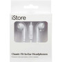 iStore Classic Fit Earbuds White - White - Mini-phone 35mm - Wired - Earbud - 43 ft Cable AEH036CAI