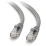 C2G 2 ft Cat5e Snagless UTP Unshielded Network Patch Cable - Gray - 2 ft Category 5e Network Cable for Network Device - First End: 1 x (00383)
