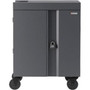 Bretford CUBE Cart - 2 Shelf - 4 Casters - 5 127 mm Caster Size - Steel - 30 Width x 265 Depth x 375 Height - Black Pumice - TVC36PAC-BP