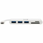 Tripp Lite by Eaton U460-003-3AM 3-Port USB 31 Gen 1 Portable Hub - USB Type C - External - 3 USB Ports - 3 USB 31 Ports U460-003-3AM