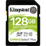 Kingston Canvas Select Plus SDS2 128 GB Class 10UHS-I U3 SDXC - 1 Pack - 100 MBs Read - 85 MBs Write - Lifetime Warranty SDS2128GB