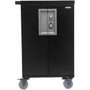 Bretford CORE X Cart Pre-Wired - Steel - 295 Width x 26 Depth x 445 Height - Black Pumice - For 36 Devices - 156 Screen TCOREX36USBC