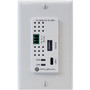 Atlona Wallplate Transmitter for USB-C - 1-gang - Black White - 1 x HDMI Ports - 1 x RJ-45 Ports AT-OME-EX-TX-WPC