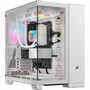 Corsair 6500X Mid-Tower Dual Chamber PC Case - White - Mid-tower - White - Tempered Glass - Mini ITX Micro ATX ATX EATX Motherboard CC-9011258-WW