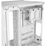 Corsair 6500X Mid-Tower Dual Chamber PC Case - White - Mid-tower - White - Tempered Glass - Mini ITX Micro ATX ATX EATX Motherboard CC-9011258-WW