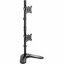 Rocstor ErgoReach Mounting Pole for Monitor - Black - Vertical - Height Adjustable - 2 Displays Supported - 17 to 32 Screen - 18 - Y10N009-B1