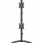 Rocstor ErgoReach Mounting Pole for Monitor - Black - Vertical - Height Adjustable - 2 Displays Supported - 17 to 32 Screen - 18 - Y10N009-B1