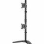 Rocstor ErgoReach Mounting Pole for Monitor - Black - Vertical - Height Adjustable - 2 Displays Supported - 17 to 32 Screen - 18 - Y10N009-B1