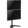 Rocstor ErgoReach Mounting Pole for Monitor - Black - Vertical - Height Adjustable - 2 Displays Supported - 17 to 32 Screen - 18 - Y10N009-B1