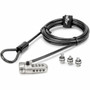Rocstor Universal 3-in-1 Combination Laptop Lock with K-Slot Nano and Noble Wedge slots - Resettable - 4-digit - Combination Lock - - Y1RB030-B1