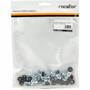 Rocstor M5 Rack Screws and M5 Cage Nuts - 20 Pack - Cage Nut Rack Screw - 047 - Square - Steel - Silver - 20  Pack Y10E080-S1
