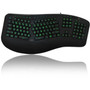 Adesso AKB-150EB-FR Color Illuminated Ergonomic Keyboard - Cable Connectivity - USB Interface Media Player Internet Multimedia Next AKB-150EB-FR