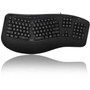 Adesso AKB-150EB-FR Color Illuminated Ergonomic Keyboard - Cable Connectivity - USB Interface Media Player Internet Multimedia Next AKB-150EB-FR