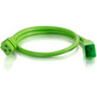 C2G 1ft 12AWG Power Cord IEC320C20 to IEC320C19 - Green - For PDU Switch Server - 250 V AC  20 A - Green - 1 ft Cord Length - IEC 17711