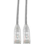 Tripp Lite by Eaton Cat6 UTP Patch Cable RJ45 - MM Gigabit Snagless Molded Slim Gray 15 ft - 15 ft Category 6 Network Cable N201-S15-GY