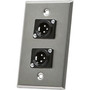 Monoprice Faceplate - 2 x Total Number of Sockets - Zinc Alloy 7398