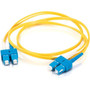 C2G 33ft 1m SC-SC 9125 OS2 Duplex Single-Mode PVC Fiber Optic Cable - Yellow - 33 ft Fiber Optic Network Cable for Network Device 20808