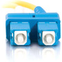 C2G 33ft 1m SC-SC 9125 OS2 Duplex Single-Mode PVC Fiber Optic Cable - Yellow - 33 ft Fiber Optic Network Cable for Network Device 20808
