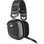 Corsair HS80 RGB WIRELESS Premium Gaming Headset with Spatial Audio - Carbon - 60 ft - 32 Kilo Ohm40 kHz - Omni-directional Microphone CA-9011235-NA