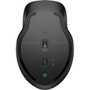 HP 430 Multi-Device Wireless Mouse - Blue Optical - Wireless - BluetoothRadio Frequency - Jet Black - USB Type A - 4000 dpi - Scroll 3B4Q2AAABL