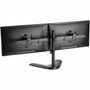 Rocstor ErgoReach Mounting Pole for Flat Panel Display - Black - LandscapePortrait - Height Adjustable - 2 Displays Supported - 17 Y10N003-B1