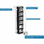TRENDnet 12-Port Blank Angled Wall Mount Keystone Patch Panel - 12 Ports - Black Powder Coat - Wall Mountable TC-KP12V