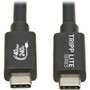 Tripp Lite by Eaton USB4 40Gbps Cable MM - USB-C 8K 60 Hz 240W PD Charging Black 12 m 4 ft - 39 ft USB4 Data Transfer Cable U521-1P2M-BK