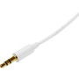 StarTech.com 1m White Slim 3.5mm Stereo Audio Cable - Male to Male - 3.3 ft Mini-phone Audio Cable for Audio Device, iPod, iPhone, - 1 (MU1MMMSWH)