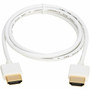 Tripp Lite series Slim P569-003-SLIM-W HDMI AV Cable - 3 ft 091 m HDMI AV Cable for AudioVideo Device Digital Signage Display P569-003-SLIM-W