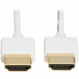 Tripp Lite series Slim P569-003-SLIM-W HDMI AV Cable - 3 ft 091 m HDMI AV Cable for AudioVideo Device Digital Signage Display P569-003-SLIM-W