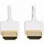 Tripp Lite series Slim P569-006-SLIM-W HDMI AV Cable - 6 ft 183 m HDMI AV Cable for AudioVideo Device Digital Signage Display P569-006-SLIM-W