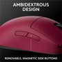 Logitech G PRO 2 LIGHTSPEED Gaming Mouse - HERO 2 - Wireless - Radio Frequency - 240 GHz - Rechargeable - Magenta - USB 20 - 32000 - 910-007291