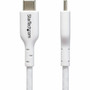 StarTechcom 1m 33ft White USB-C Charging Cable USB 20 Type-C Laptop Charger Cord 60W Power Delivery TPE Jacket Data Transfer USB2CC1MNCWHE