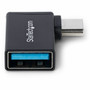 StarTechcom Right Angled USB-C to USB-A Adapter USB 5Gbps Compact USB-C Male to USB-A Female Adapter Durable Metal Housing MF - USB31CAADGCPRA