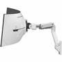 Ergotron Mounting Arm for Monitor Curved Screen Display - White - 91 23114 mm to 57 144780 mm Screen Support - 3748 lb g - 45-694-216