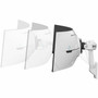 Ergotron Mounting Arm for Monitor Curved Screen Display - White - 91 23114 mm to 57 144780 mm Screen Support - 3748 lb g - 45-694-216