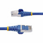 StarTechcom 1ft Blue CAT8 Ethernet Cable Snagless RJ45 25G40G 2000MHz 100W PoE SFTP 26AWG Pure Bare Copper LSZH Network Patch NLBL-1F-CAT8-PATCH