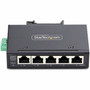 StarTechcom 5-Port Unmanaged Industrial Network Switch 101001000 Ethernet DIN RailWall-Mount IP30 Rated -40F-167F 960V DC - I51G-ETHERNET-SWITCH